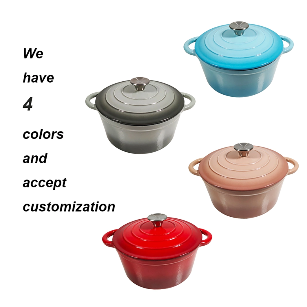 High Quality OEM Design Cast Iron Casserole/Non Stick Enamel Kitchen Ware/Soup Pot