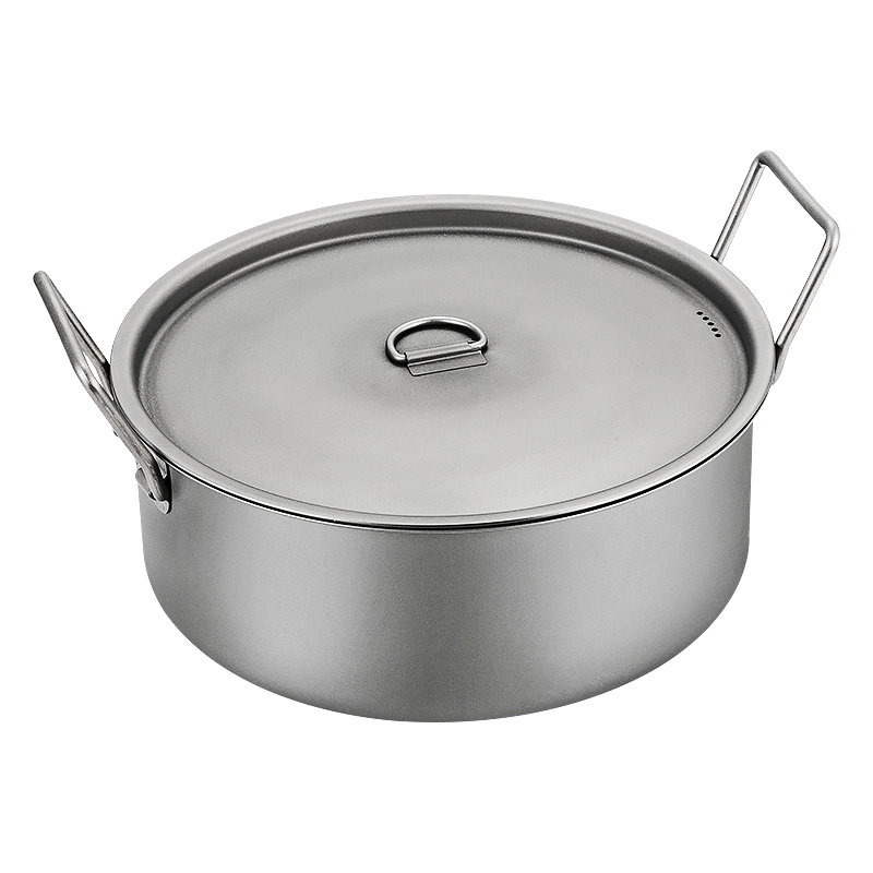 Lightweight Camping Pot Ultra Light Outdoor Hiking Bowl Pots Cookware Outdoor Pans Ultralight Soup Titanium Pot