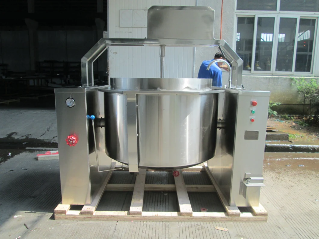 500 Liter Oil Soup Jacketed Cooking Mixer Machine Jacketed Boiling Stirring Pot for Jam Sauce