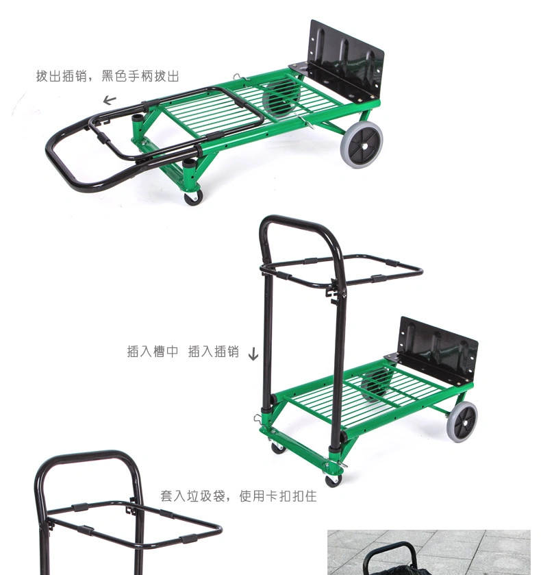 Collapsible Folding Heavy Duty Garden Pull Wagon Folding Outdoor Cart