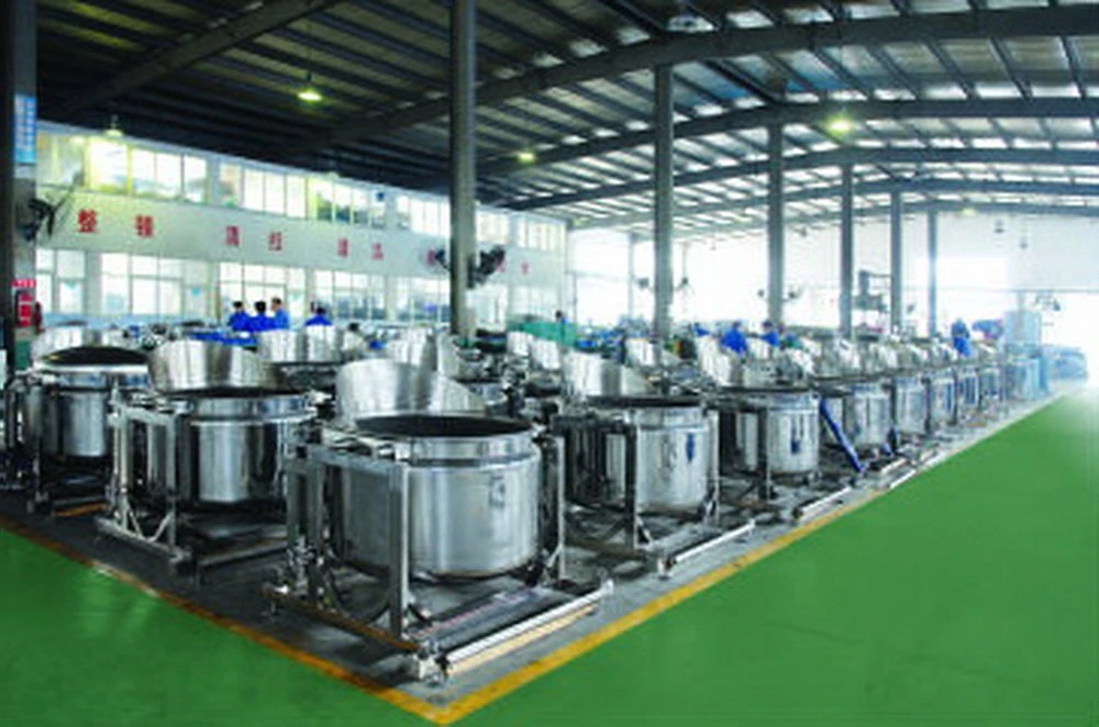 Industrial Steam Heated Jacketed Cooking Pot Bottom Discharge Tank for Restaurant 500L