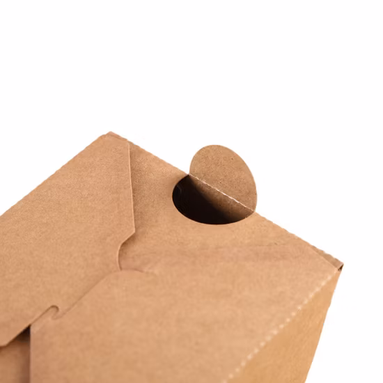 Контейнеры для фаст-фуда, бумажная коробка для фаст-фуда из крафт-ланча с печатью на заказ с воздушным отверстием